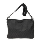 Gucci Large Flat Messenger Bag Black GG Nylon Canvas — view 5