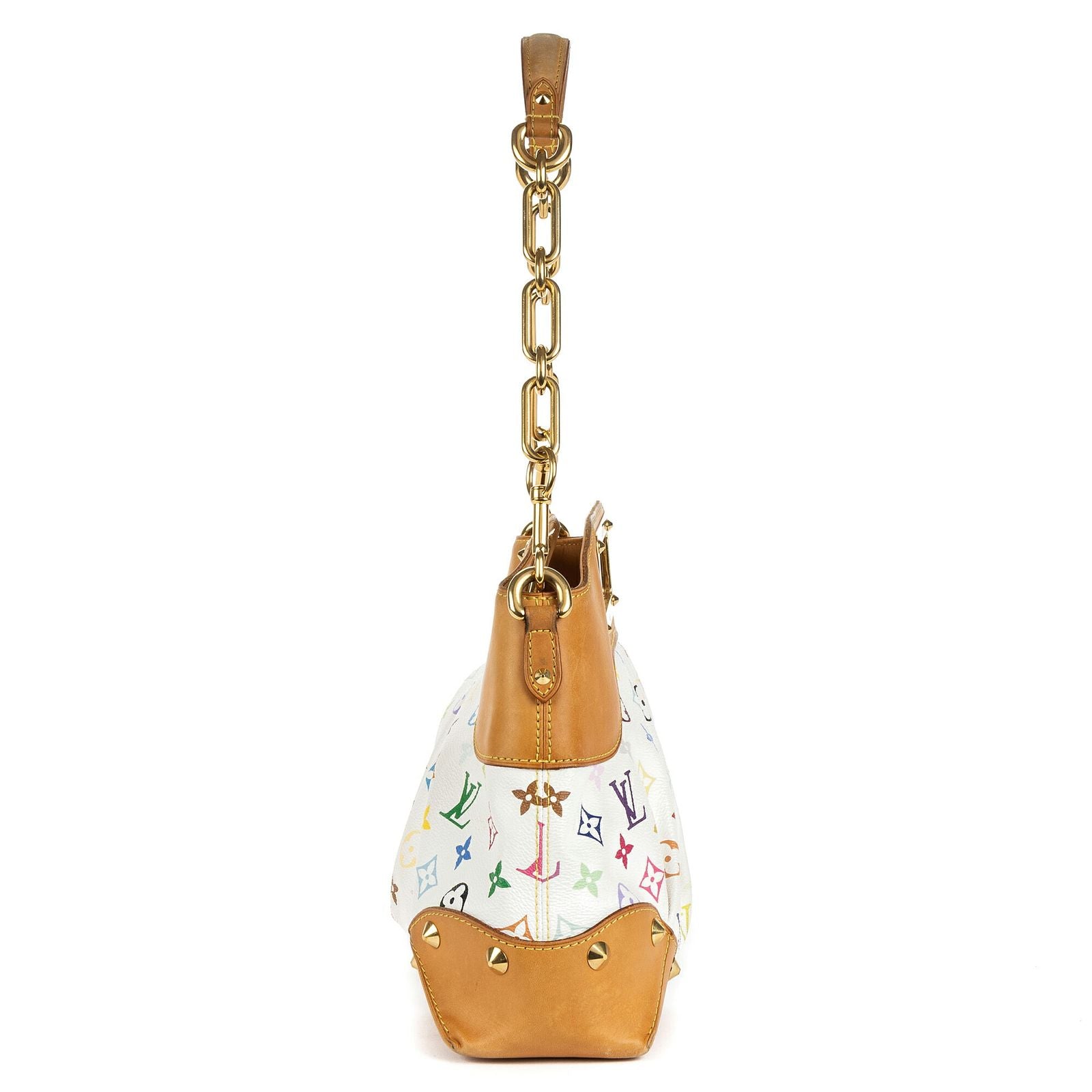 Louis Vuitton Judy White Multicolor Colorful Monogram Canvas Messenger Bag — view 3