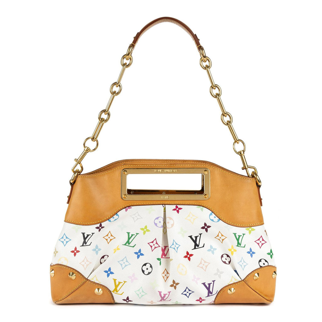 Louis Vuitton Judy White Multicolor Colorful Monogram Canvas Messenger Bag
