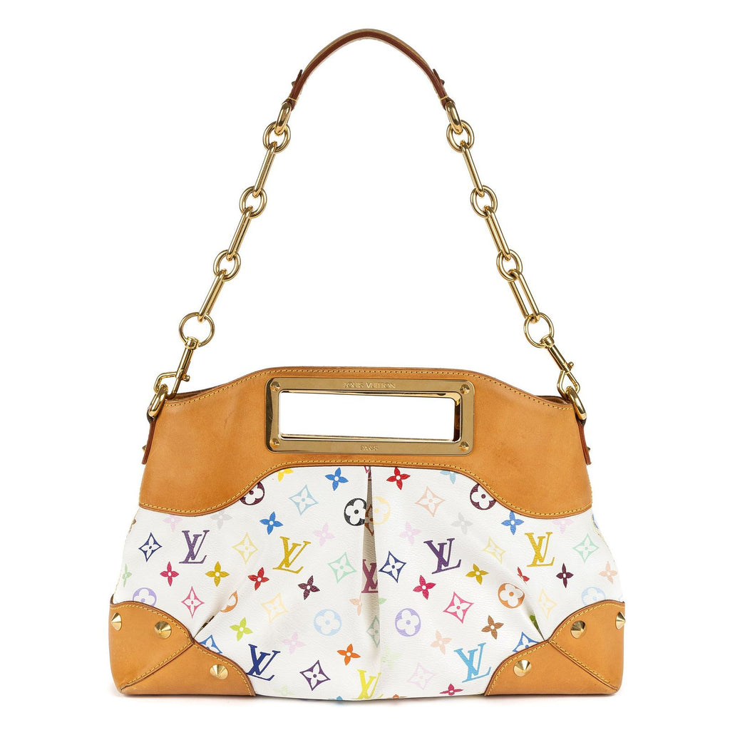 Louis Vuitton Judy White Multicolor Colorful Monogram Canvas Messenger Bag — view 5
