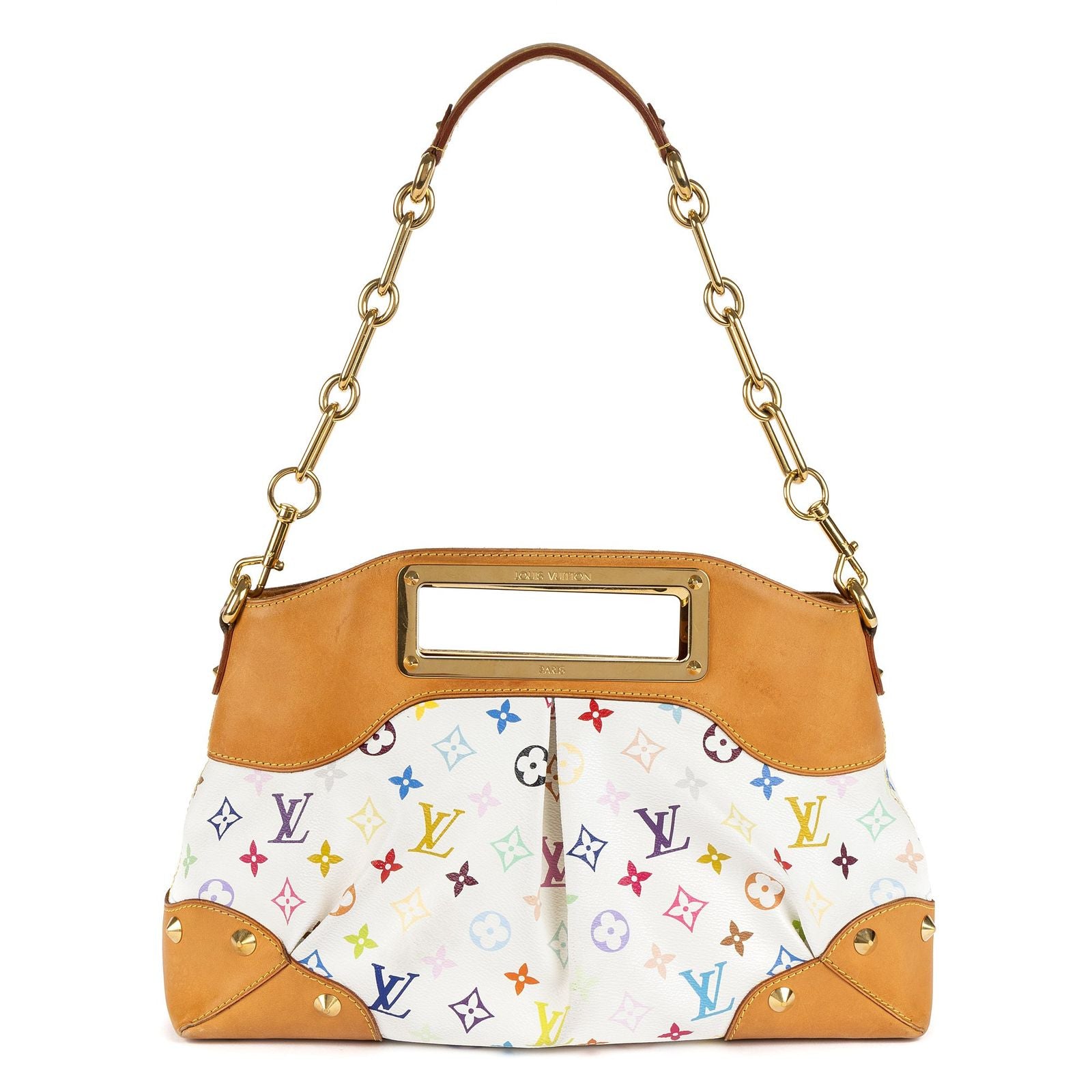 Louis Vuitton Judy White Multicolor Colorful Monogram Canvas Messenger Bag — view 5