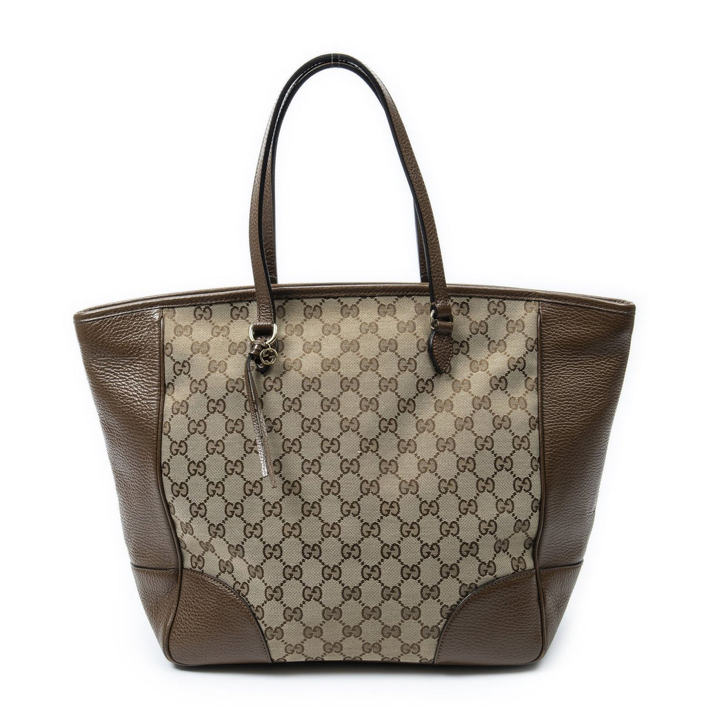 Gucci Bree Tote Beige Brown GG Canvas