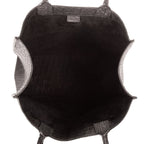 Dior Book Tote Black Embossed Calfskin — view 9