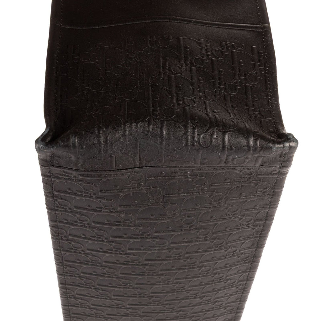 Dior Book Tote Black Embossed Calfskin — view 8