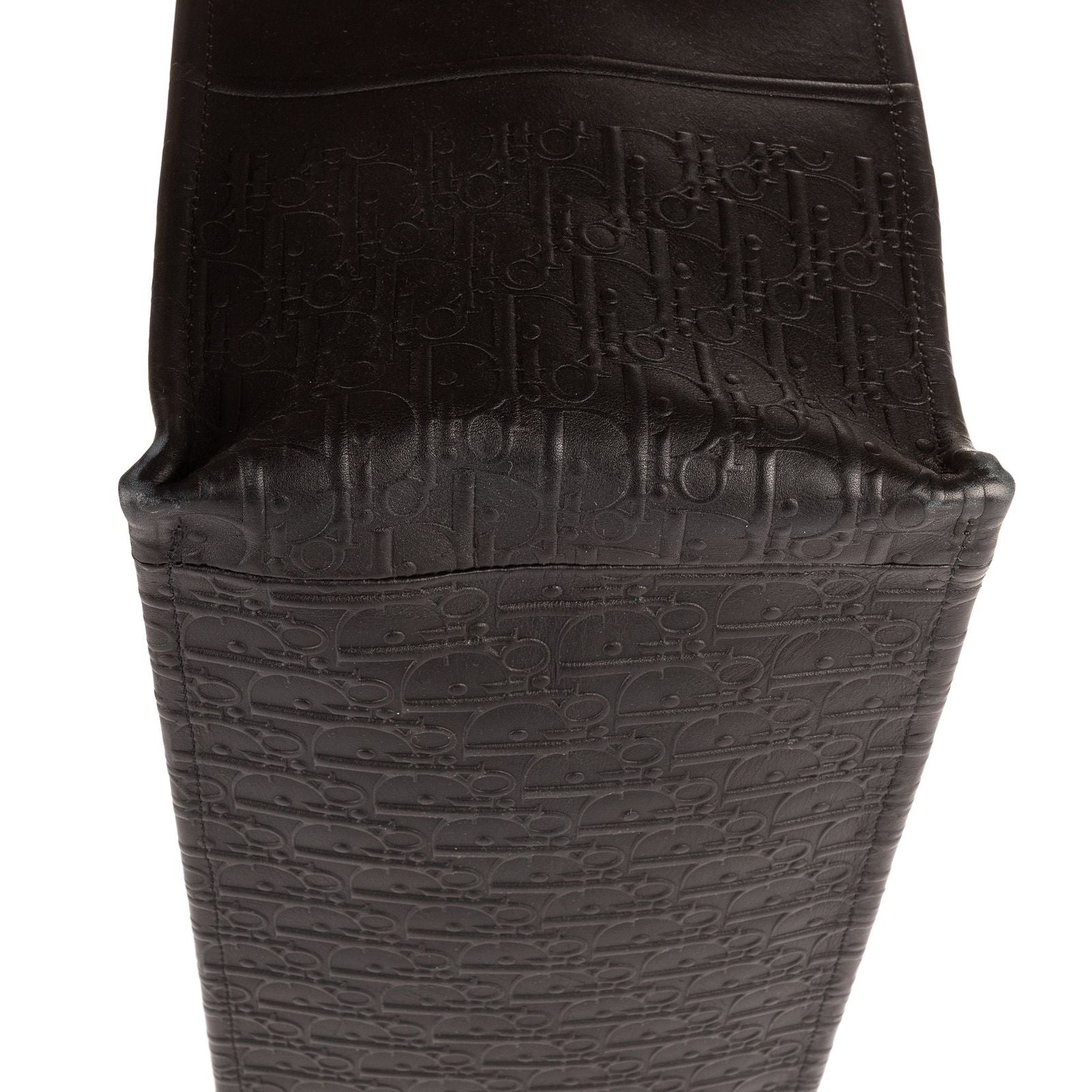 Dior Book Tote Black Embossed Calfskin — view 8