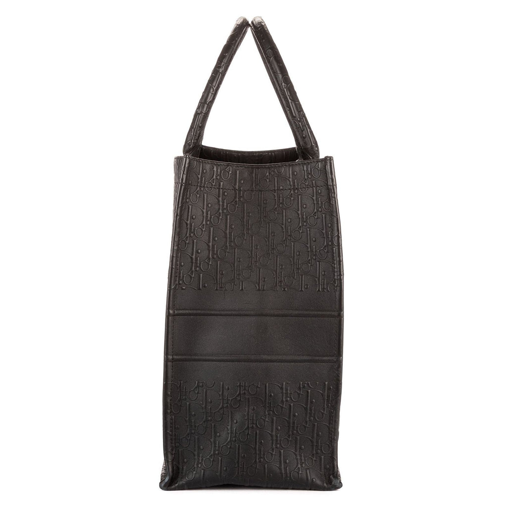Dior Book Tote Black Embossed Calfskin — view 3
