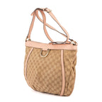 Gucci Abbey D-Sling Pink Beige Monogram Canvas Handbag — view 2