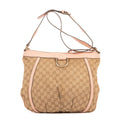 Gucci Abbey D-Sling Pink Beige Monogram Canvas Handbag