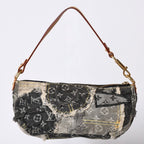 Louis Vuitton Monogram Denim Pouch Black — view 2