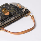 Louis Vuitton Monogram Denim Pouch Black — view 7