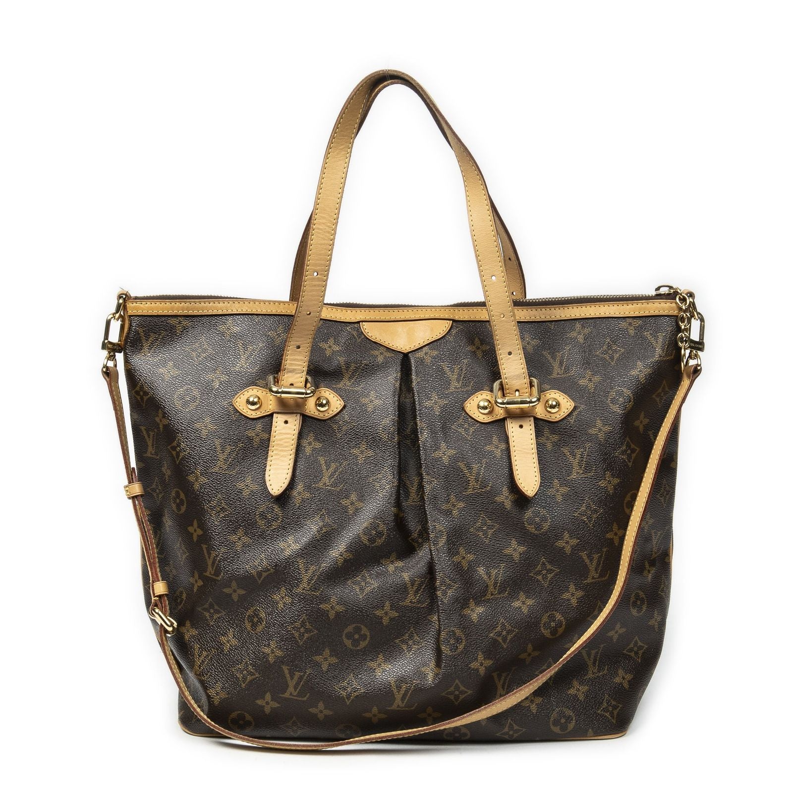 Louis Vuitton Palermo Brown Monogram Canvas Messenger Bag — view 5
