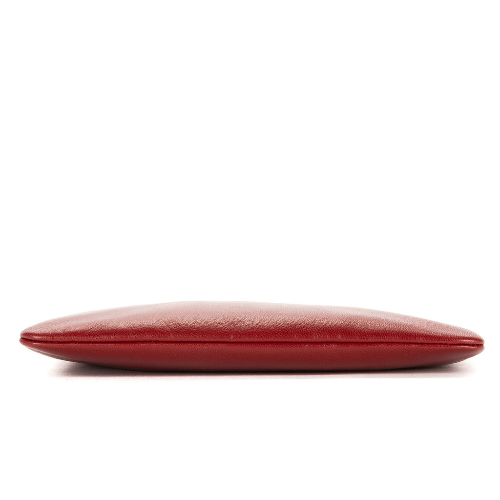 Loewe Anagram Logo Clutch Red Nappa Leather — view 6