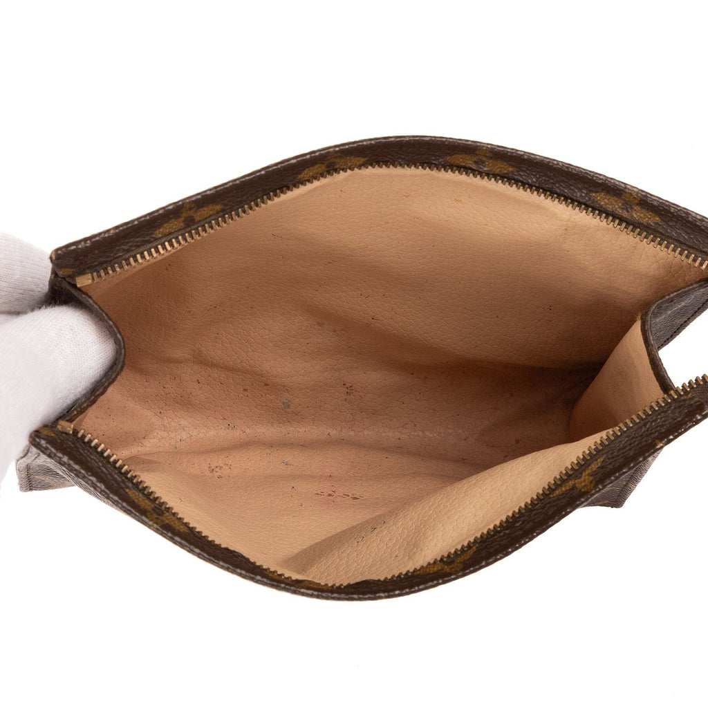 Louis Vuitton Vintage Toiletries Pouch Brown Monogram Canvas — view 9