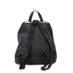 Gucci Drawstring Backpack Black GG Canvas — view 5
