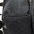 Gucci Drawstring Backpack Black GG Canvas — view 7