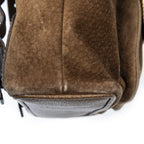 Gucci Mini Bamboo Backpack Brown Suede Leather — view 8