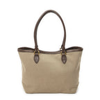 Prada Tote Beige Brown Jaca Dog Canvas — view 5