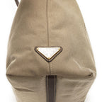 Prada Tote Beige Brown Jaca Dog Canvas — view 7