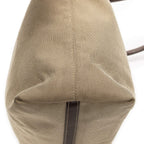 Prada Tote Beige Brown Jaca Dog Canvas — view 8