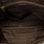 Prada Tote Beige Brown Jaca Dog Canvas — view 9