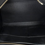 Celine Small Tricolor Trapeze Black Beige Royal Blue Calfskin Leather Messenger — view 9