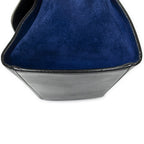 Celine Small Tricolor Trapeze Black Beige Royal Blue Calfskin Leather Messenger — view 8