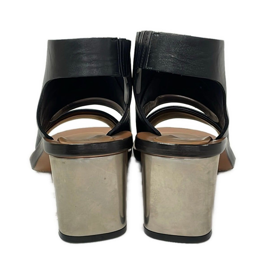 Celine Sandals 34 Black Dark Navy Leather — view 3