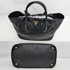 Prada Leather Tote Black Hand Shoulder — view 4