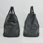Prada Leather Tote Black Hand Shoulder — view 3