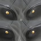 Prada Leather Tote Black Hand Shoulder — view 9