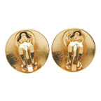 Celine Logo Earrings Abf Gold Plated — view 3