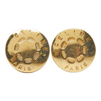 Celine Logo Earrings Abf Gold Plated — view 2