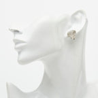 Chanel Logo Earrings Silver Metal — view 6