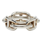 Hermes Chaine D'ancre Scarf Ring Silver Metal — view 4