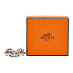 Hermes Chaine D'ancre Scarf Ring Silver Metal — view 6