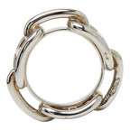 Hermes Chaine D'ancre Scarf Ring Silver Metal — view 5