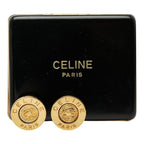 Celine Logo Earrings Gold Plated — view 5
