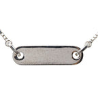 Dior Logo Plate Chain Pendant Neck Cles Silver Metal — view 3