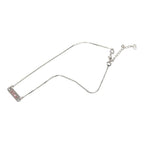Dior Logo Plate Chain Pendant Neck Cles Silver Metal — view 4
