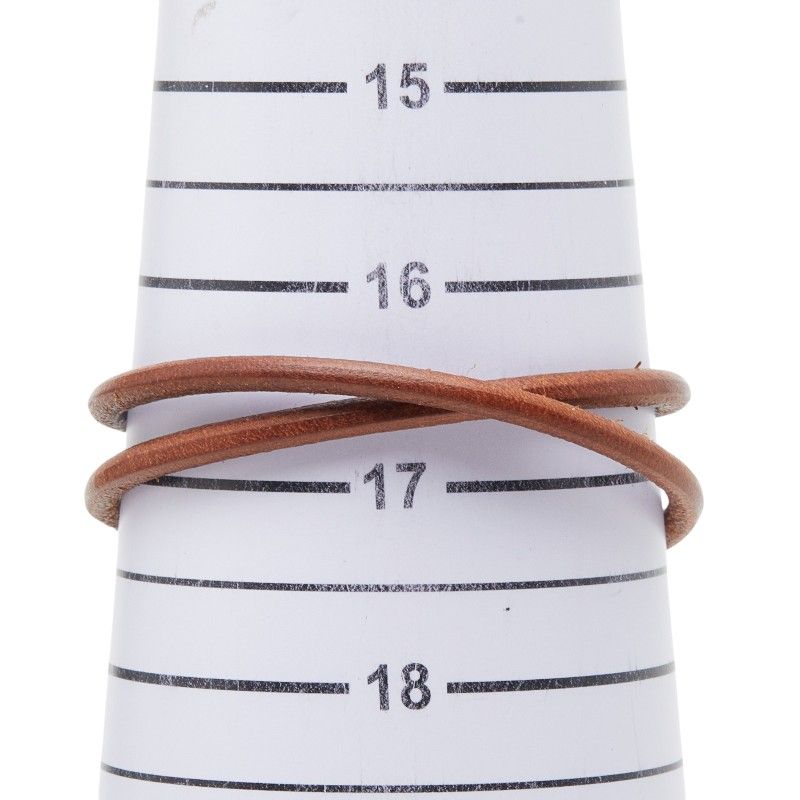 Hermes Atame Choker Bracelet Brown Leather 1 — view 5