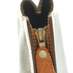 Celine Clutch Leather Macadam Pattern Brown — view 7