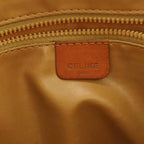 Celine Clutch Leather Macadam Pattern Brown — view 6