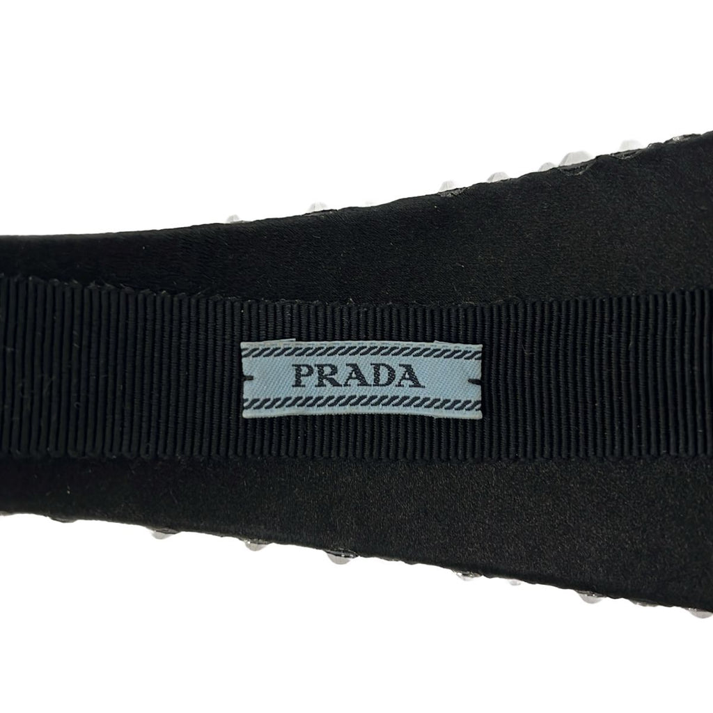 Prada Visual Crystal Headband TU Black — view 6