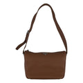 Prada Vitello Daino Leather Shoulder Bag Brown
