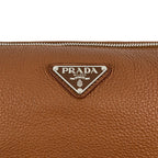 Prada Vitello Daino Leather Shoulder Bag Brown — view 6