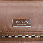 Prada Vitello Daino Leather Shoulder Bag Brown — view 5