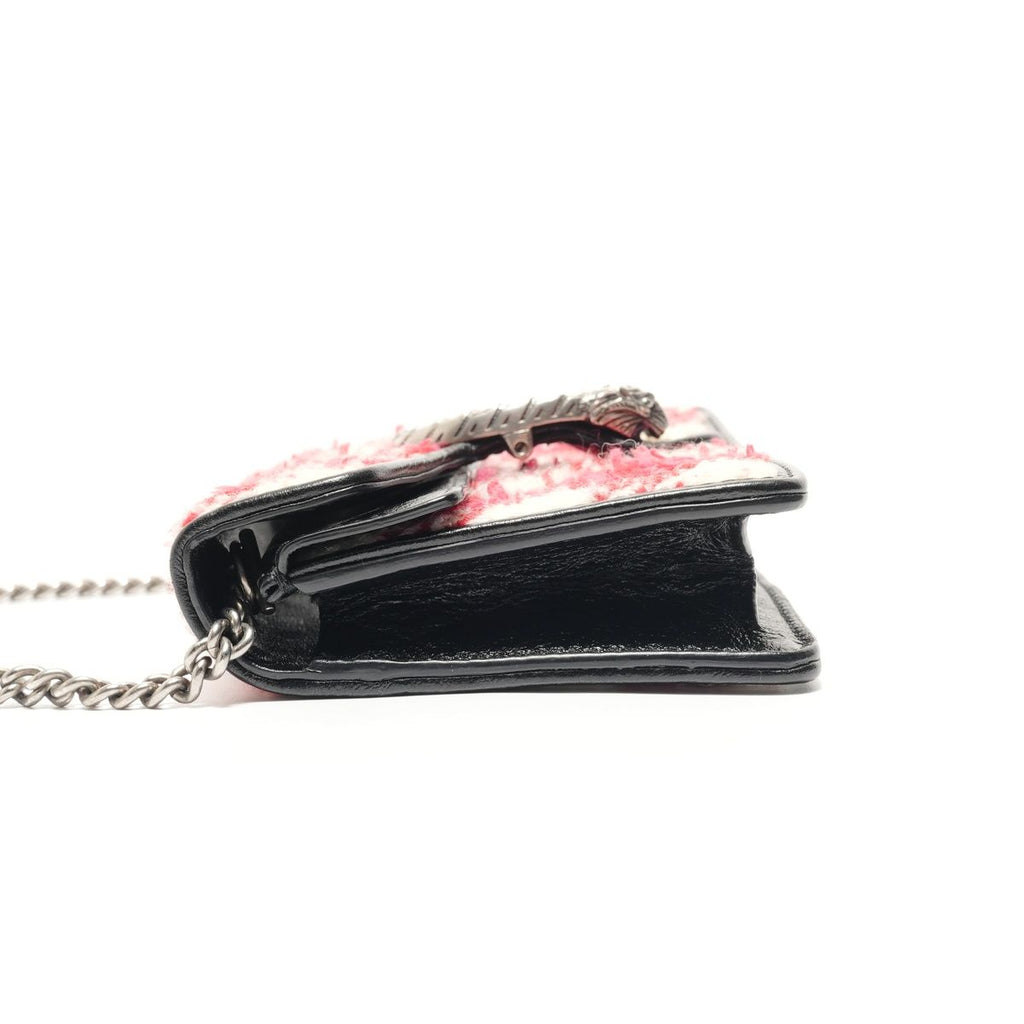 Gucci Shoulder Bag Dionysus GG Tweed Silver — view 3