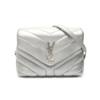 Saint Laurent Yves Shoulder Bag Silver Lou