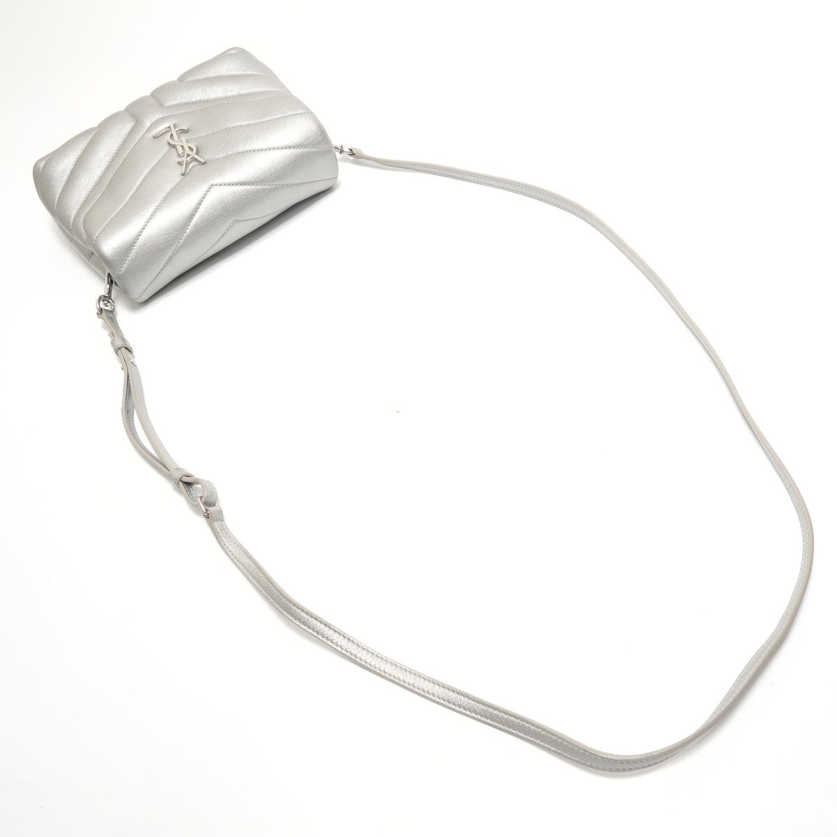 Saint Laurent Yves Shoulder Bag Silver Lou — view 8