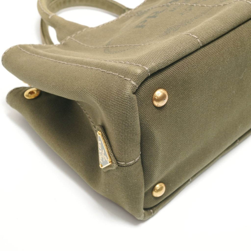 Prada Handbag Canapa Khaki — view 5